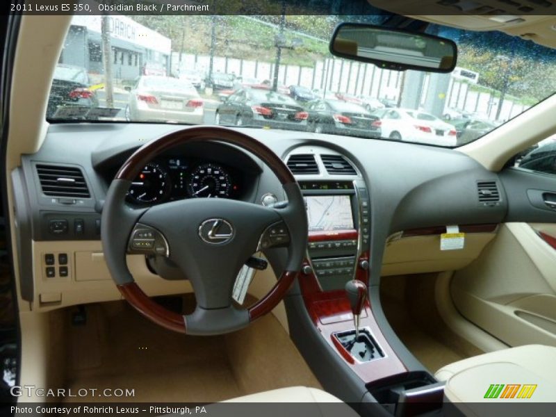 Obsidian Black / Parchment 2011 Lexus ES 350