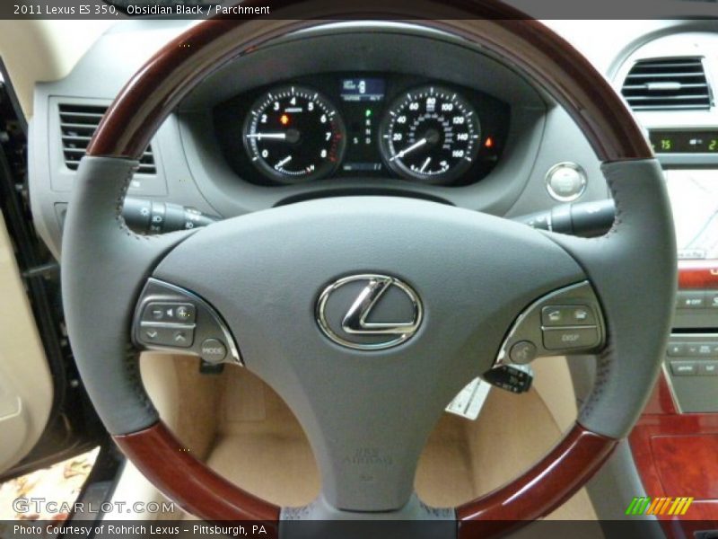 Obsidian Black / Parchment 2011 Lexus ES 350