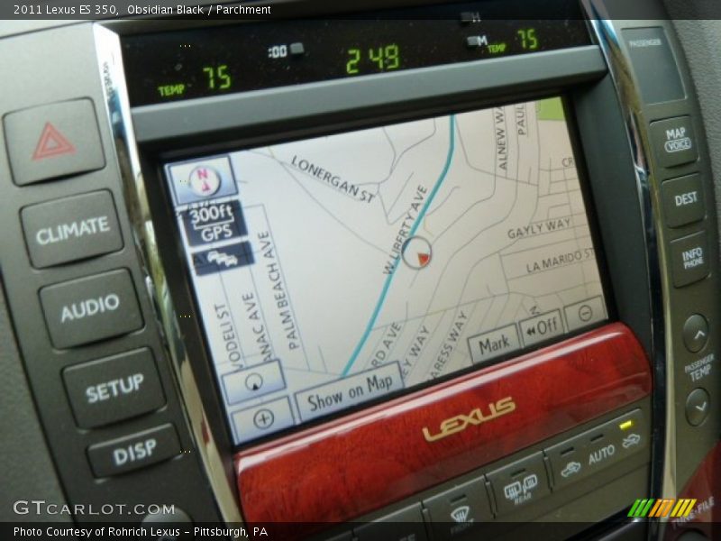 Obsidian Black / Parchment 2011 Lexus ES 350