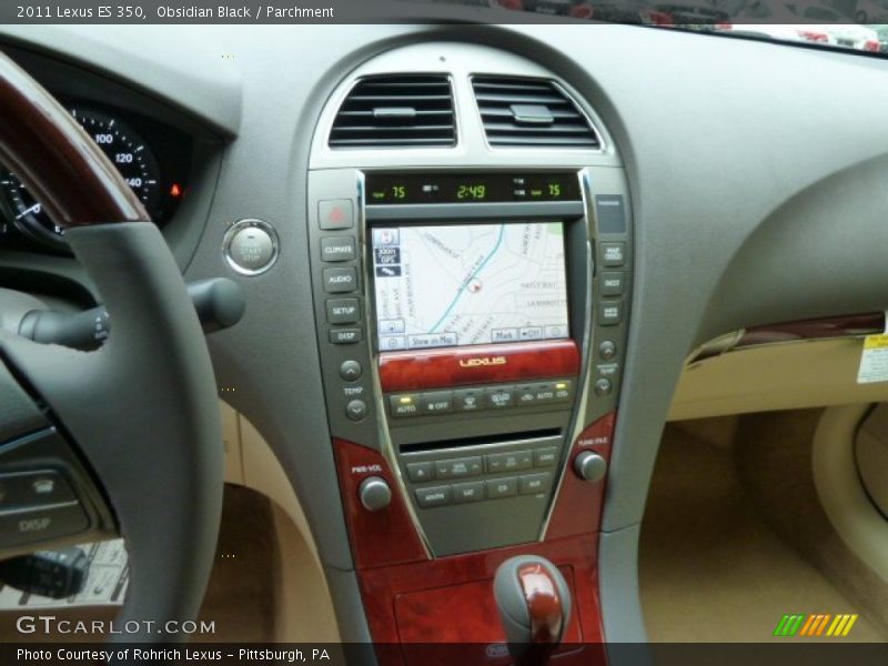 Obsidian Black / Parchment 2011 Lexus ES 350
