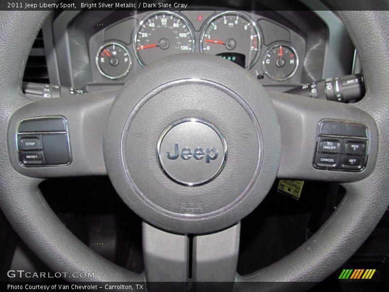 Bright Silver Metallic / Dark Slate Gray 2011 Jeep Liberty Sport