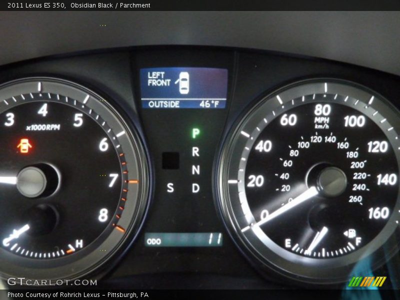 Obsidian Black / Parchment 2011 Lexus ES 350