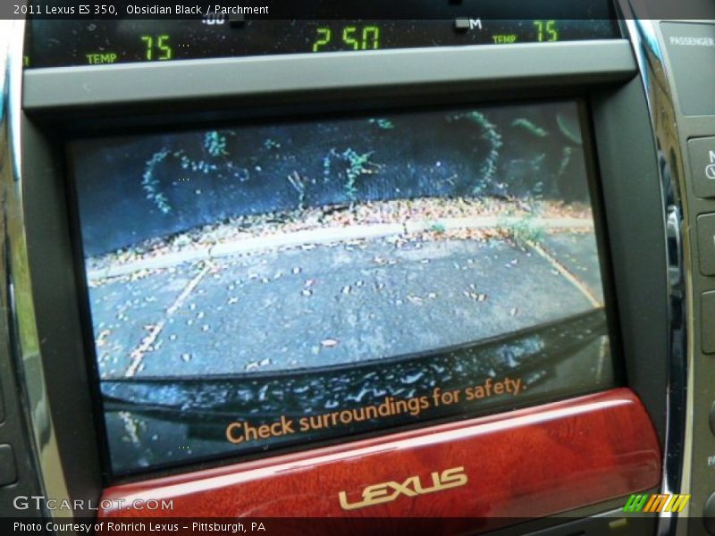 Obsidian Black / Parchment 2011 Lexus ES 350