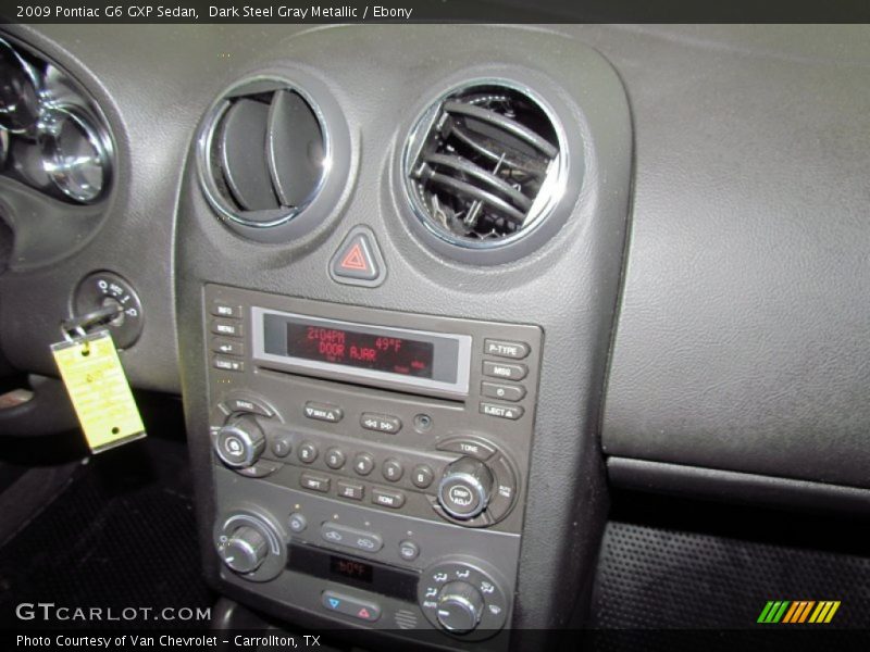 Dark Steel Gray Metallic / Ebony 2009 Pontiac G6 GXP Sedan