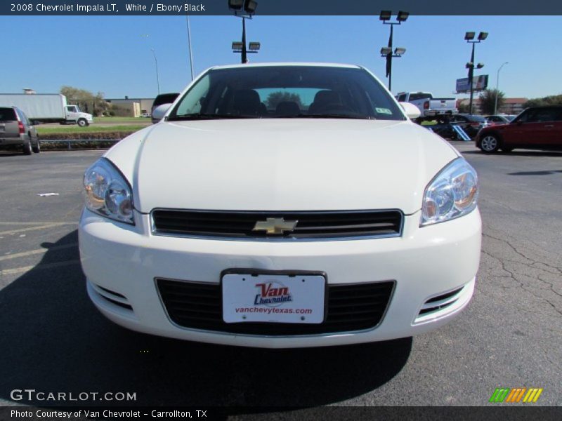 White / Ebony Black 2008 Chevrolet Impala LT