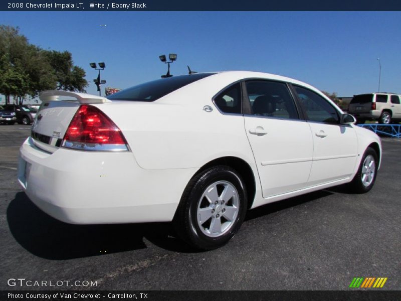 White / Ebony Black 2008 Chevrolet Impala LT