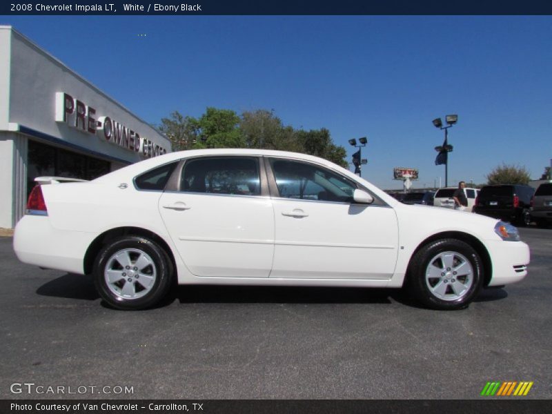 White / Ebony Black 2008 Chevrolet Impala LT