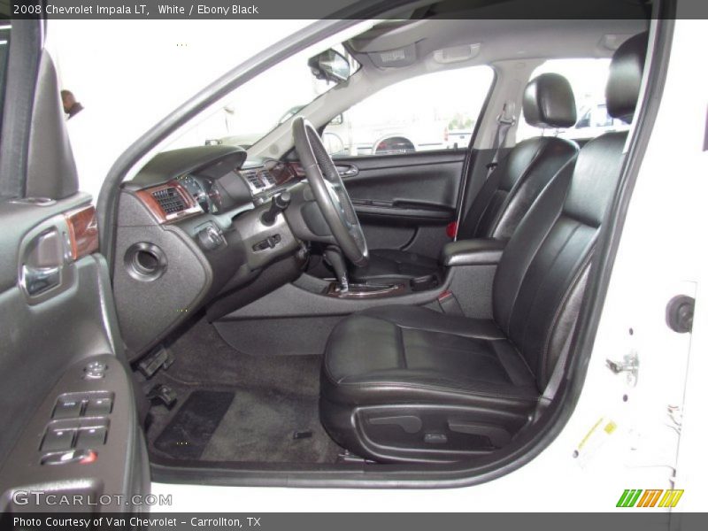 White / Ebony Black 2008 Chevrolet Impala LT