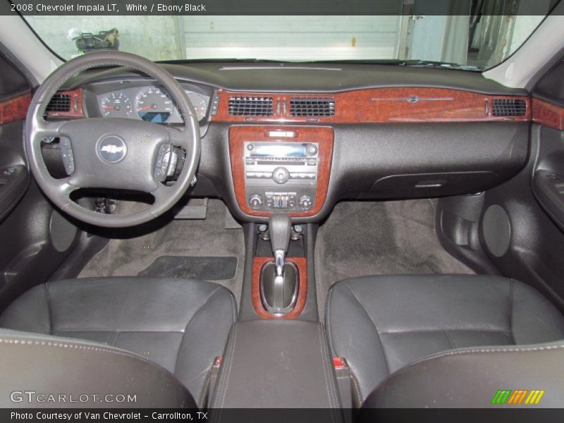White / Ebony Black 2008 Chevrolet Impala LT