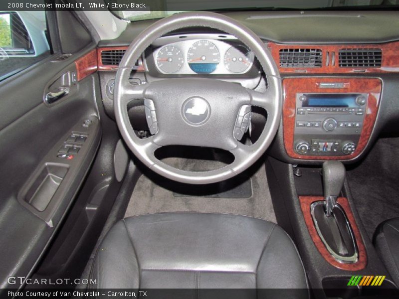 White / Ebony Black 2008 Chevrolet Impala LT