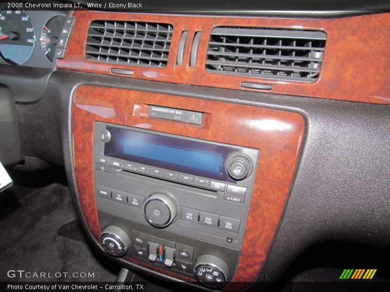 White / Ebony Black 2008 Chevrolet Impala LT