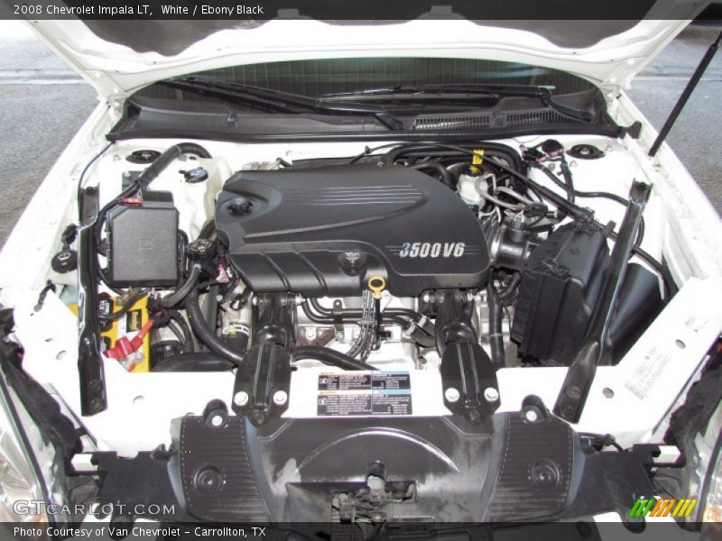 White / Ebony Black 2008 Chevrolet Impala LT