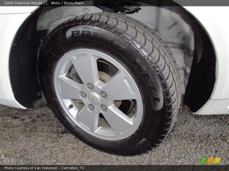 White / Ebony Black 2008 Chevrolet Impala LT