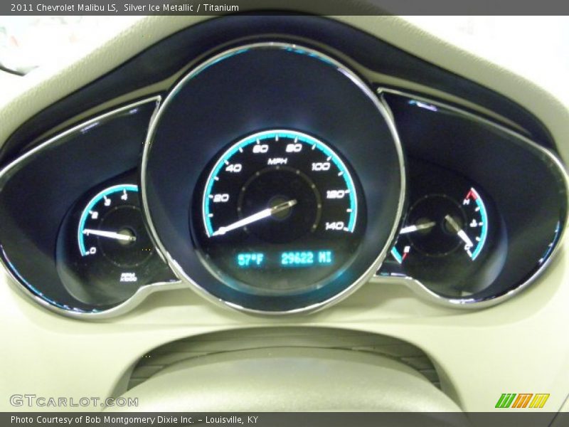 Silver Ice Metallic / Titanium 2011 Chevrolet Malibu LS
