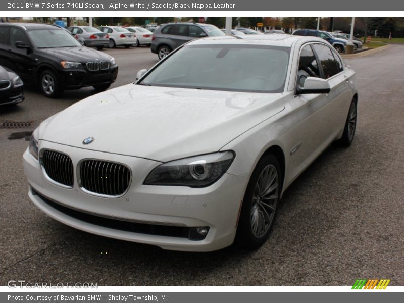 Front 3/4 View of 2011 7 Series 740Li Sedan
