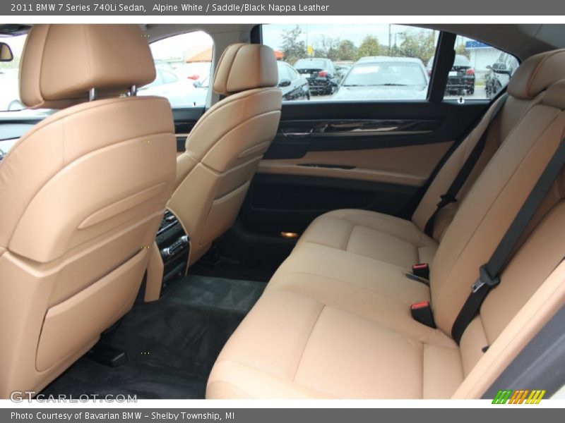  2011 7 Series 740Li Sedan Saddle/Black Nappa Leather Interior