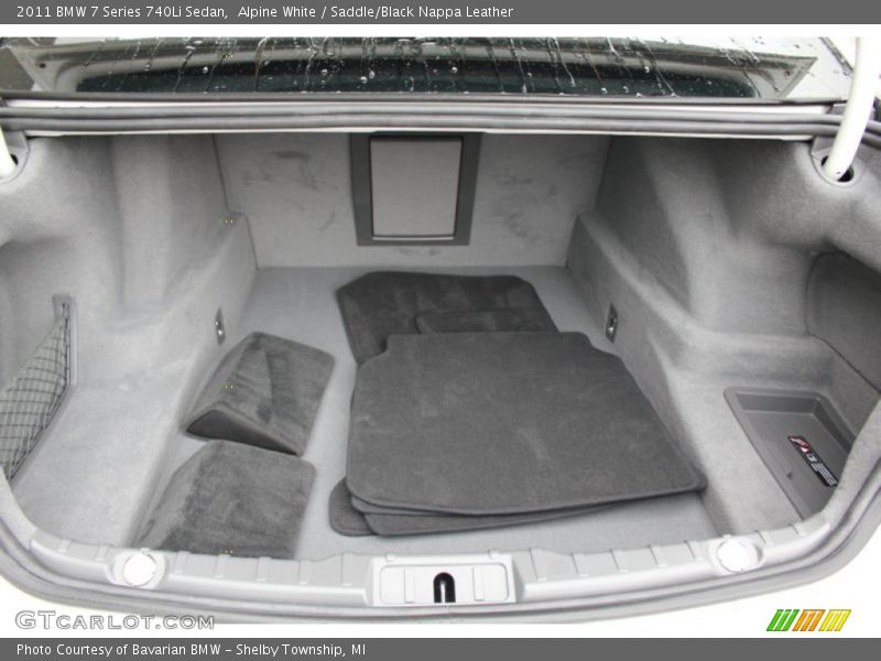  2011 7 Series 740Li Sedan Trunk