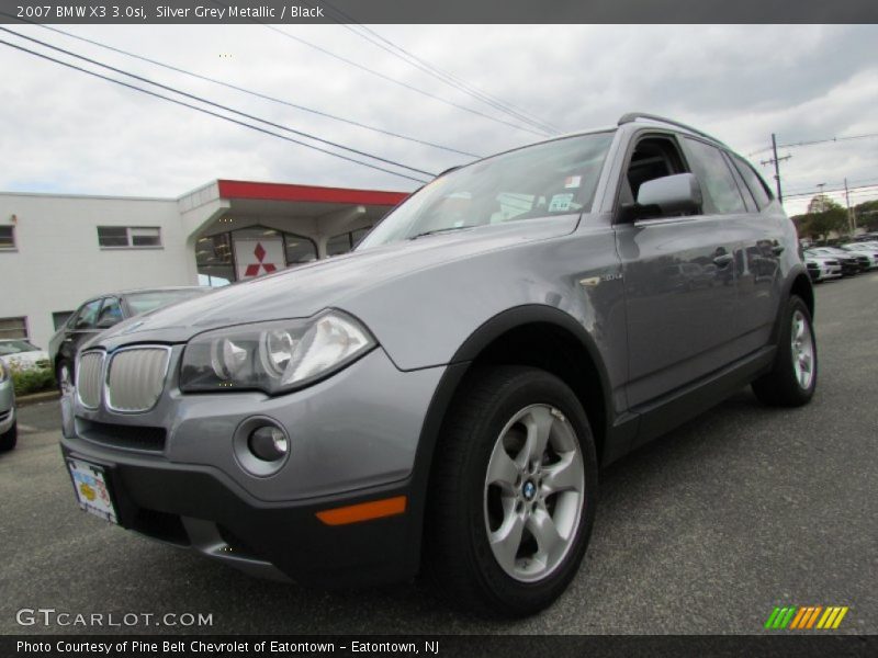 Silver Grey Metallic / Black 2007 BMW X3 3.0si