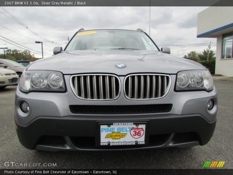 Silver Grey Metallic / Black 2007 BMW X3 3.0si