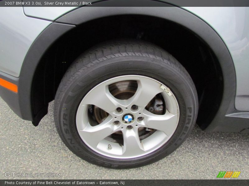 Silver Grey Metallic / Black 2007 BMW X3 3.0si