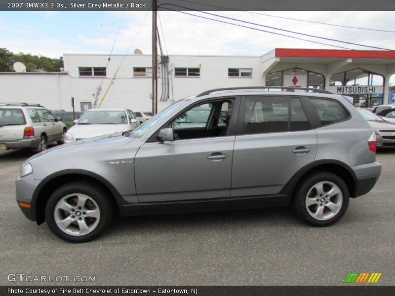 Silver Grey Metallic / Black 2007 BMW X3 3.0si