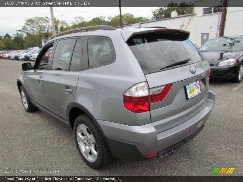 Silver Grey Metallic / Black 2007 BMW X3 3.0si