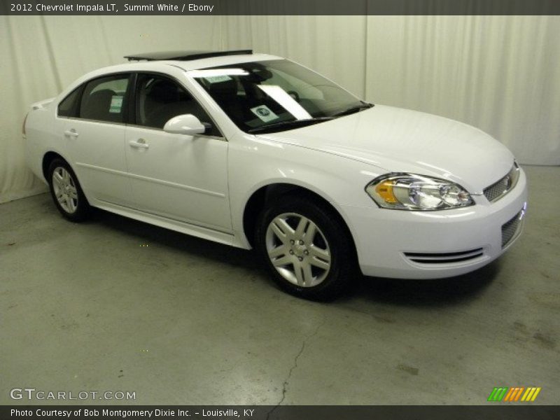 Summit White / Ebony 2012 Chevrolet Impala LT