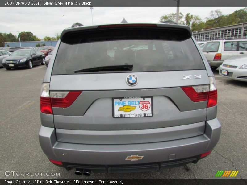 Silver Grey Metallic / Black 2007 BMW X3 3.0si