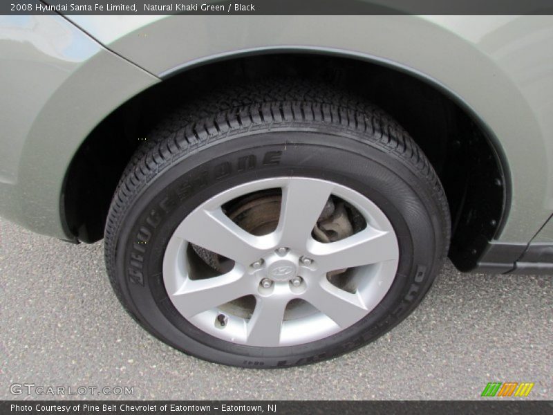 Natural Khaki Green / Black 2008 Hyundai Santa Fe Limited
