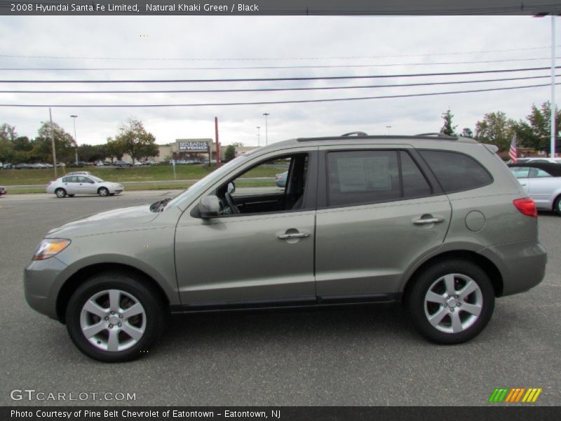 Natural Khaki Green / Black 2008 Hyundai Santa Fe Limited