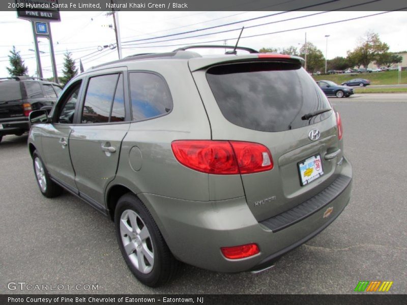 Natural Khaki Green / Black 2008 Hyundai Santa Fe Limited