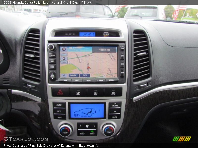 Natural Khaki Green / Black 2008 Hyundai Santa Fe Limited
