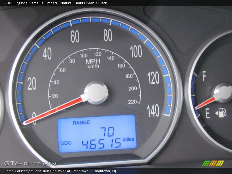 Natural Khaki Green / Black 2008 Hyundai Santa Fe Limited