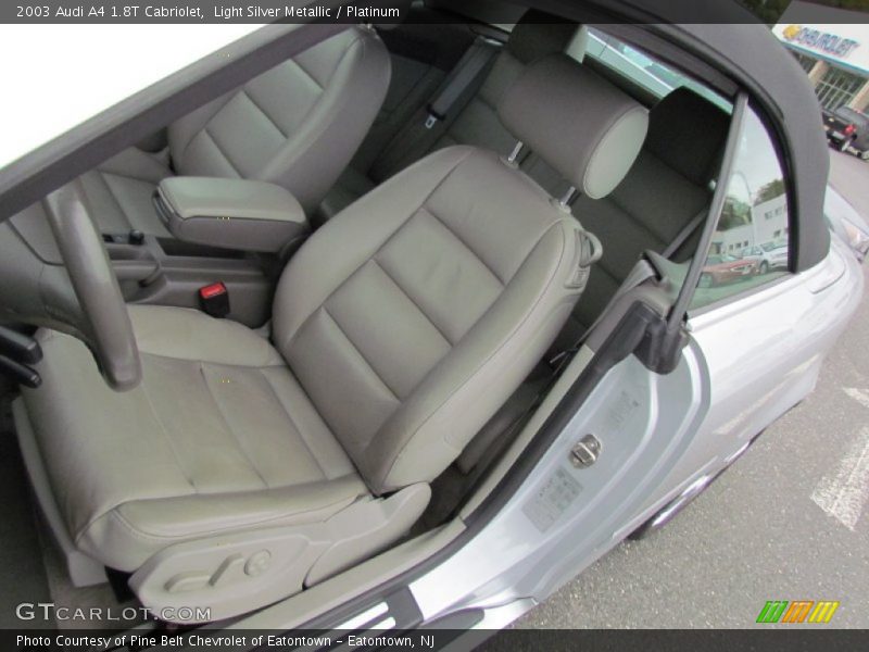Light Silver Metallic / Platinum 2003 Audi A4 1.8T Cabriolet