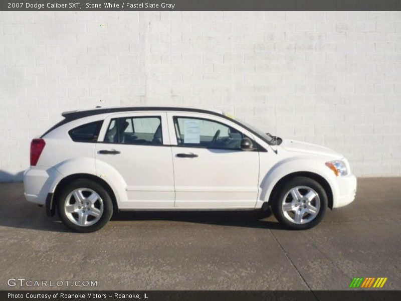 Stone White / Pastel Slate Gray 2007 Dodge Caliber SXT