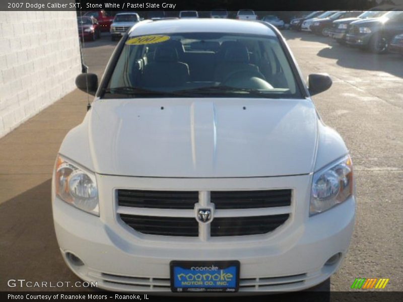 Stone White / Pastel Slate Gray 2007 Dodge Caliber SXT