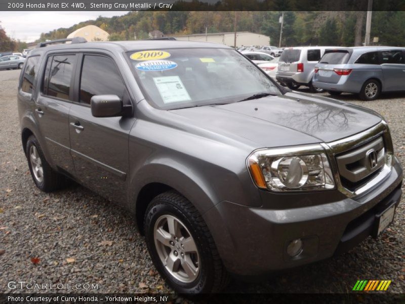 Sterling Gray Metallic / Gray 2009 Honda Pilot EX 4WD