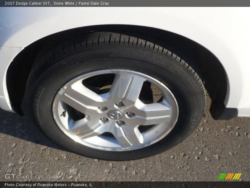 Stone White / Pastel Slate Gray 2007 Dodge Caliber SXT