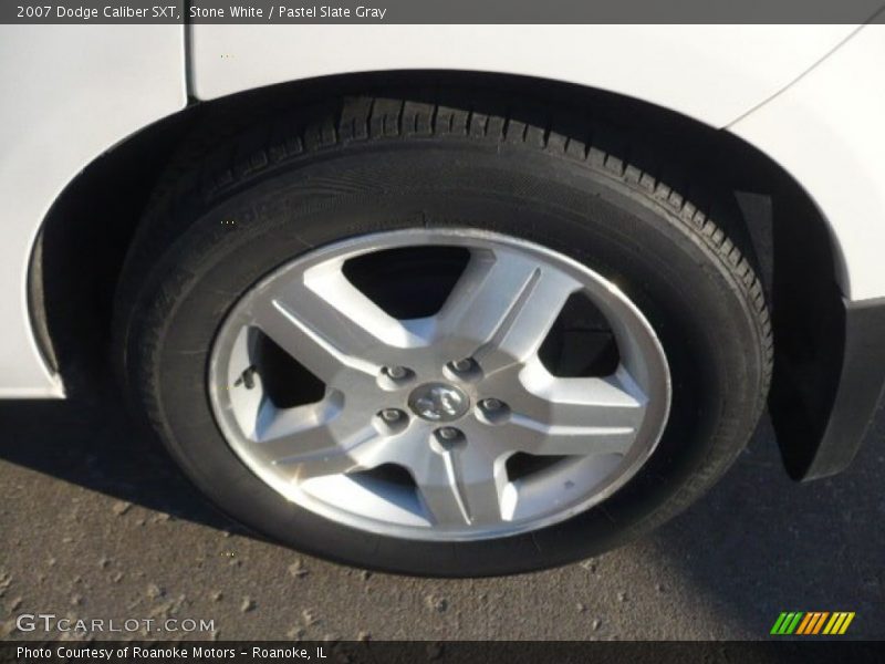 Stone White / Pastel Slate Gray 2007 Dodge Caliber SXT