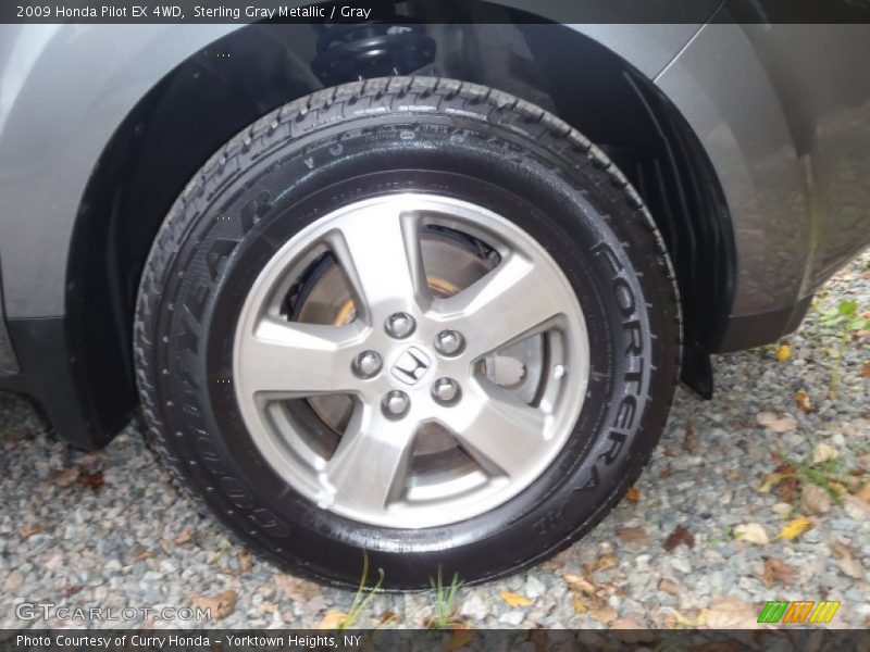 Sterling Gray Metallic / Gray 2009 Honda Pilot EX 4WD