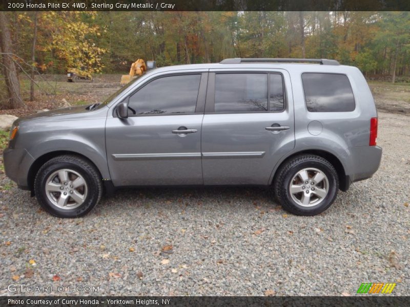 Sterling Gray Metallic / Gray 2009 Honda Pilot EX 4WD