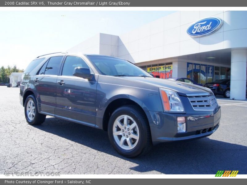 Thunder Gray ChromaFlair / Light Gray/Ebony 2008 Cadillac SRX V6