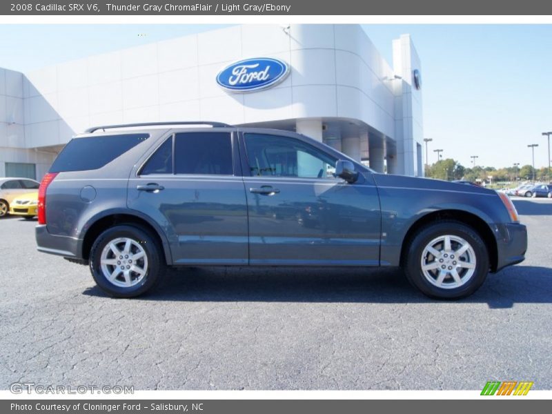 Thunder Gray ChromaFlair / Light Gray/Ebony 2008 Cadillac SRX V6