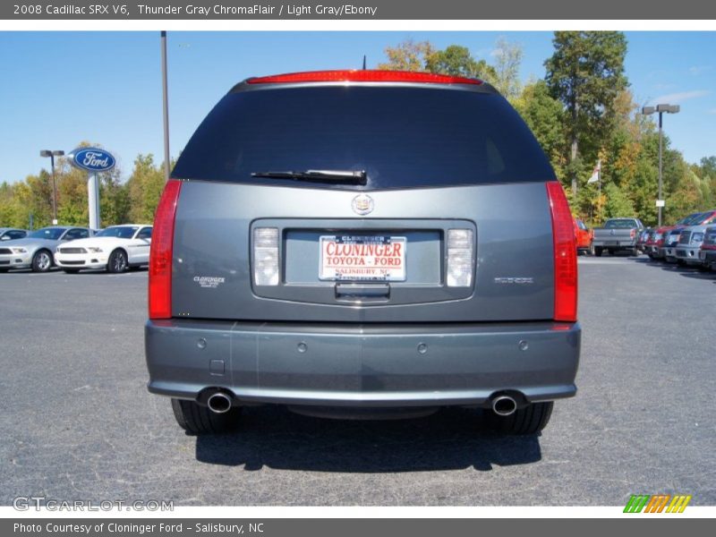 Thunder Gray ChromaFlair / Light Gray/Ebony 2008 Cadillac SRX V6