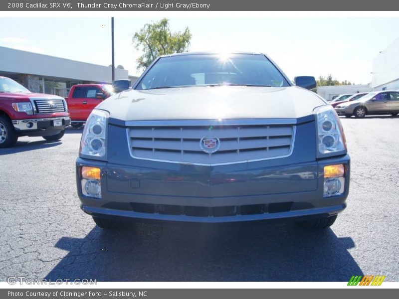 Thunder Gray ChromaFlair / Light Gray/Ebony 2008 Cadillac SRX V6