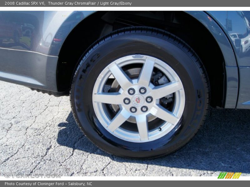 Thunder Gray ChromaFlair / Light Gray/Ebony 2008 Cadillac SRX V6