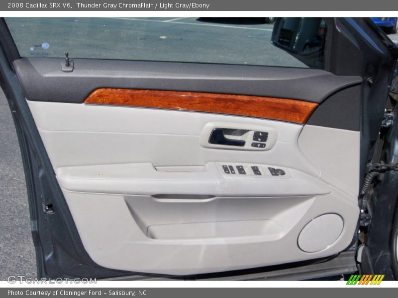 Thunder Gray ChromaFlair / Light Gray/Ebony 2008 Cadillac SRX V6