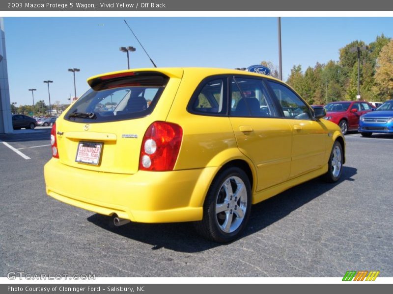 Vivid Yellow / Off Black 2003 Mazda Protege 5 Wagon