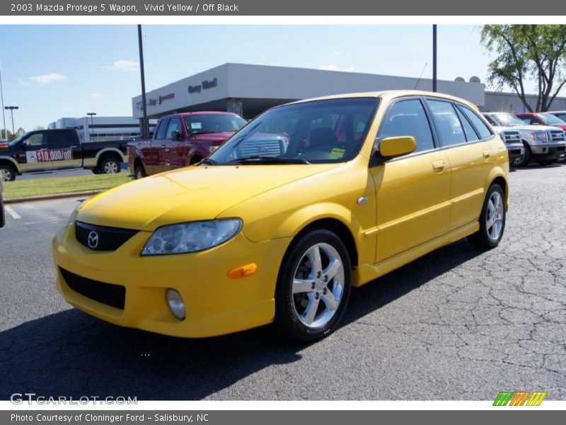 Vivid Yellow / Off Black 2003 Mazda Protege 5 Wagon