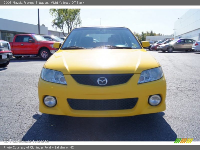 Vivid Yellow / Off Black 2003 Mazda Protege 5 Wagon